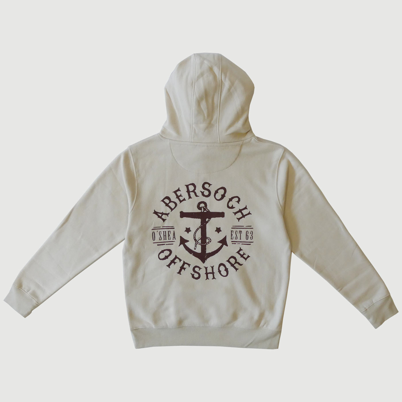 O'SHEA ABERSOCH "OFFSHORE" HOODIE - IVORY