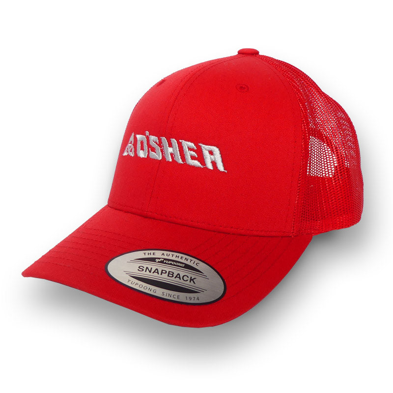 O'SHEA AUTHENTIC SNAPBACK TRUCKER CAP - RED