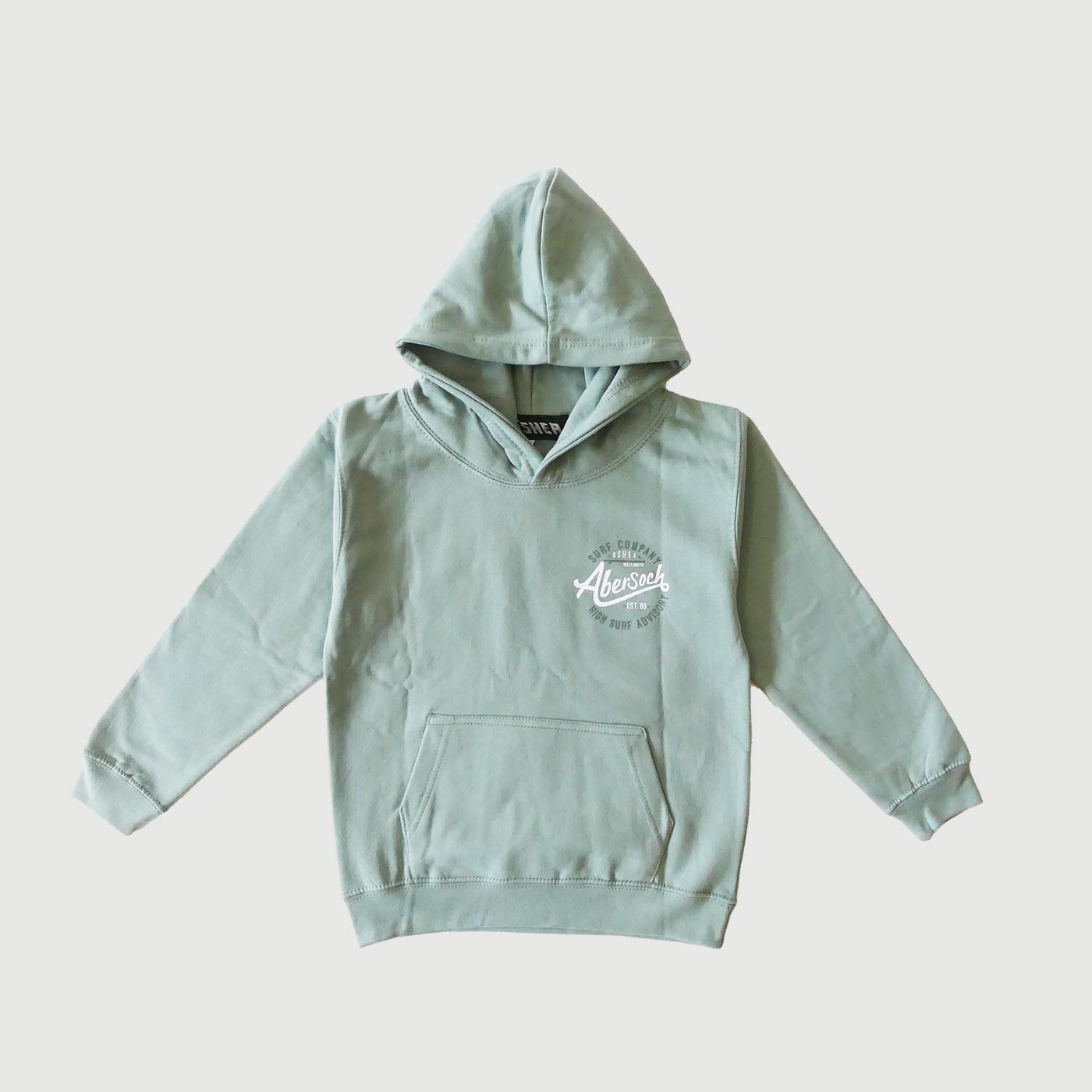 O'SHEA ABERSOCH KIDS "HIGH SURF" HOODIE - SAGE