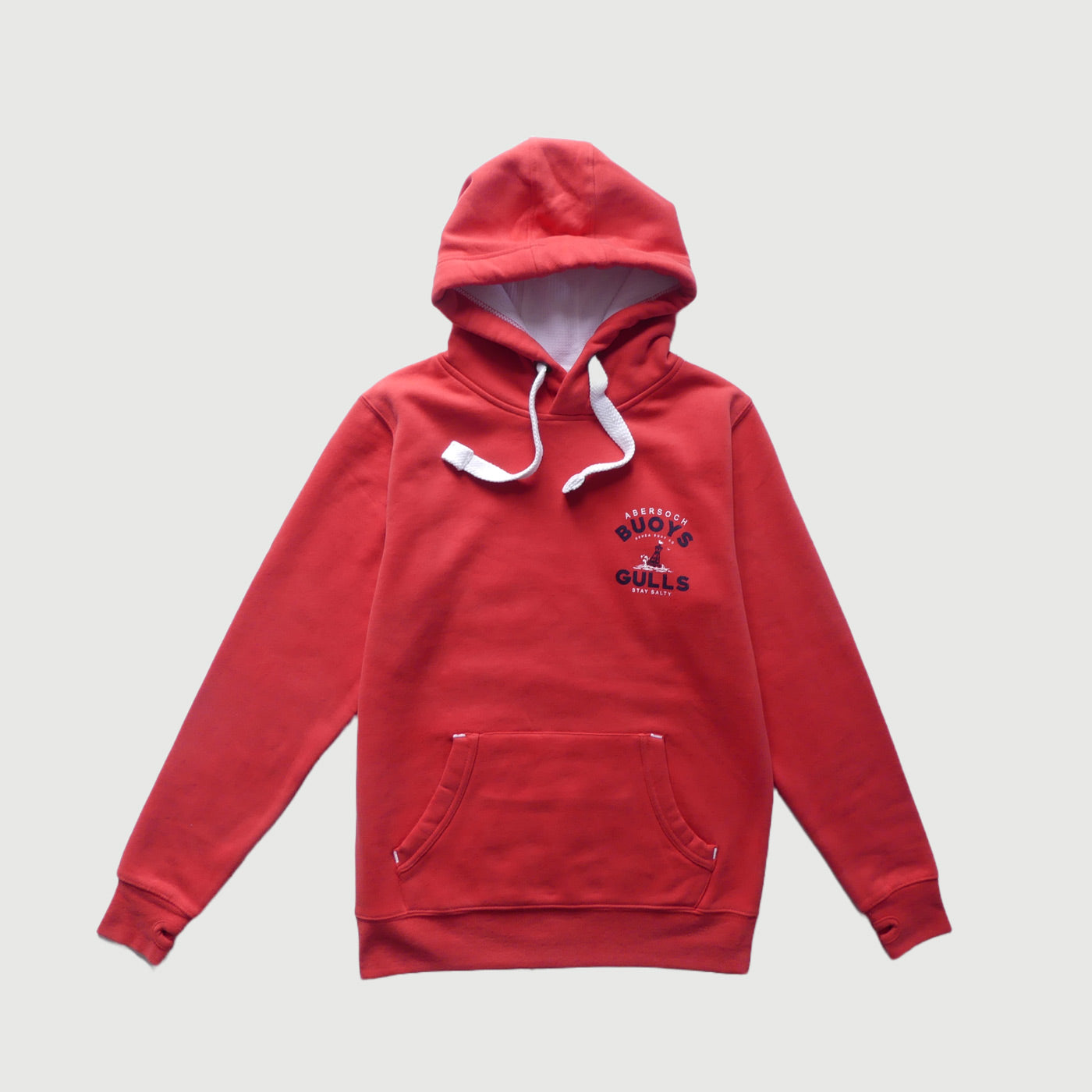 O'SHEA ABERSOCH "BUOYS AND GULLS" HOODIE - WASHED RED