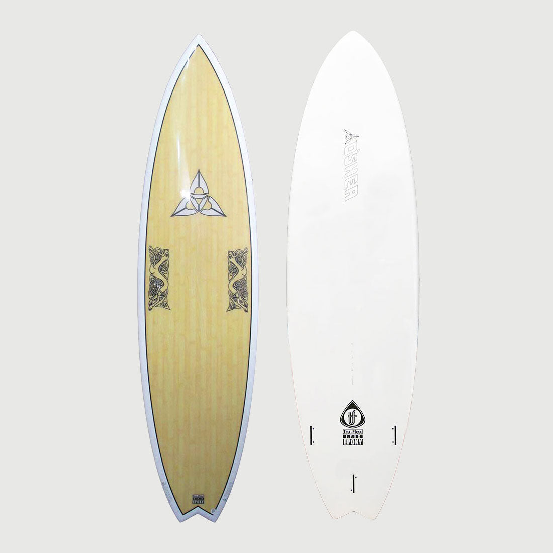O'SHEA EPS EPOXY 6'11" BIG BOY FLYER SURFBOARD (BAMBOO)